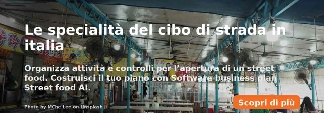 Le specialità del cibo di strada in italia