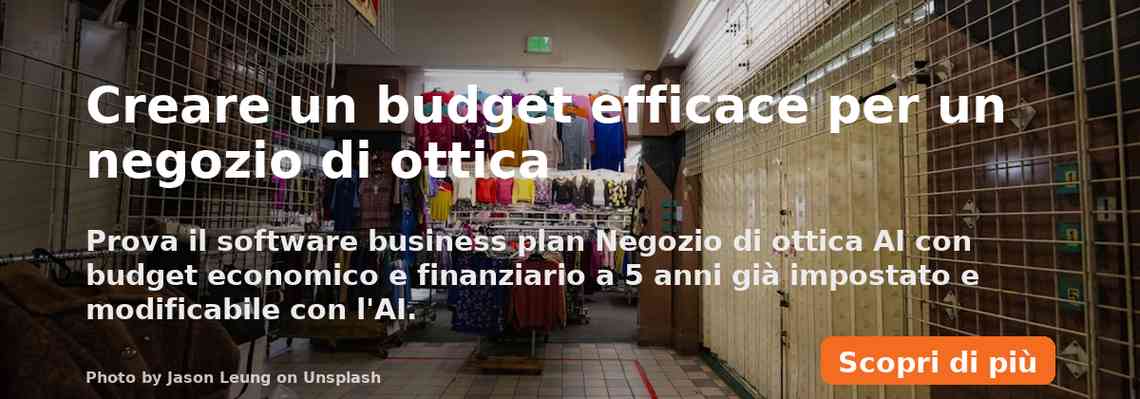 Creare un budget efficace per un negozio di ottica