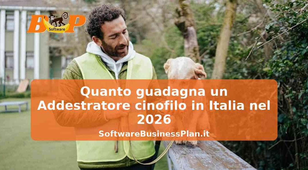 Quanto guadagna un Addestratore cinofilo in Italia nel 2026